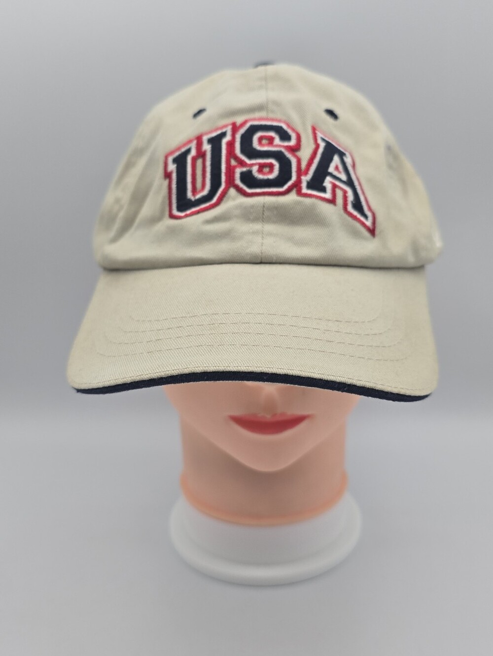 Zephyr Team USA Embroidered Beige Adjustable Hat